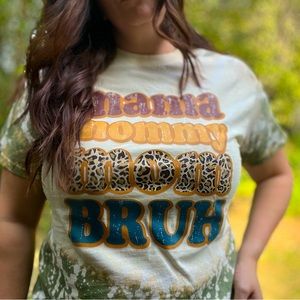 Bleached mama mommy mom BRUH graphic t shirt